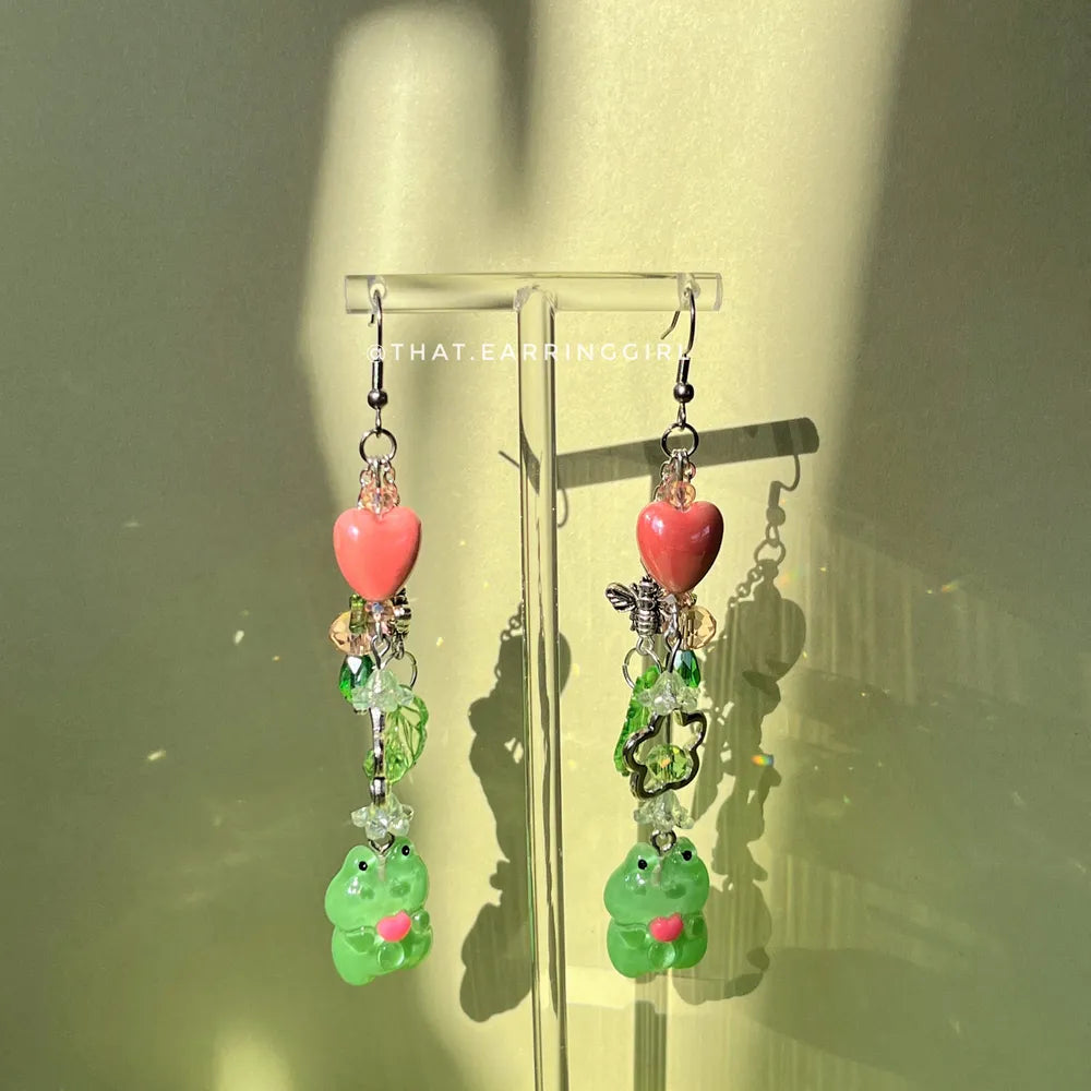 Froggy Friends - Handmade Earrings