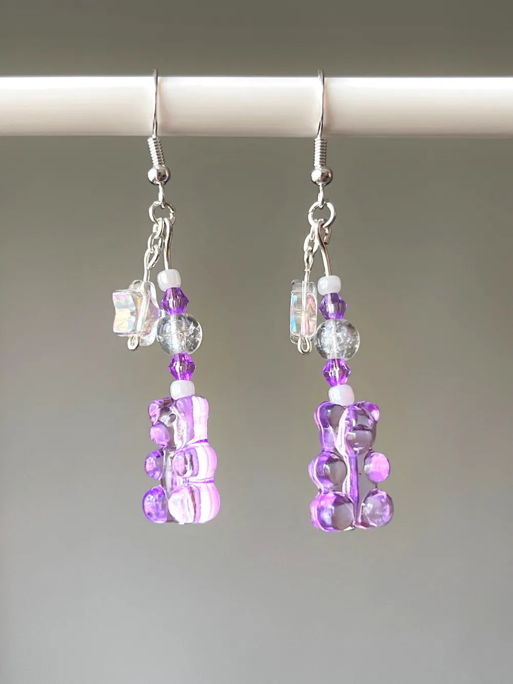 Lavender Gummybear - Handmade Earrings