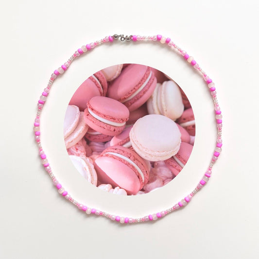 Pink Macarons - Handmade Necklace