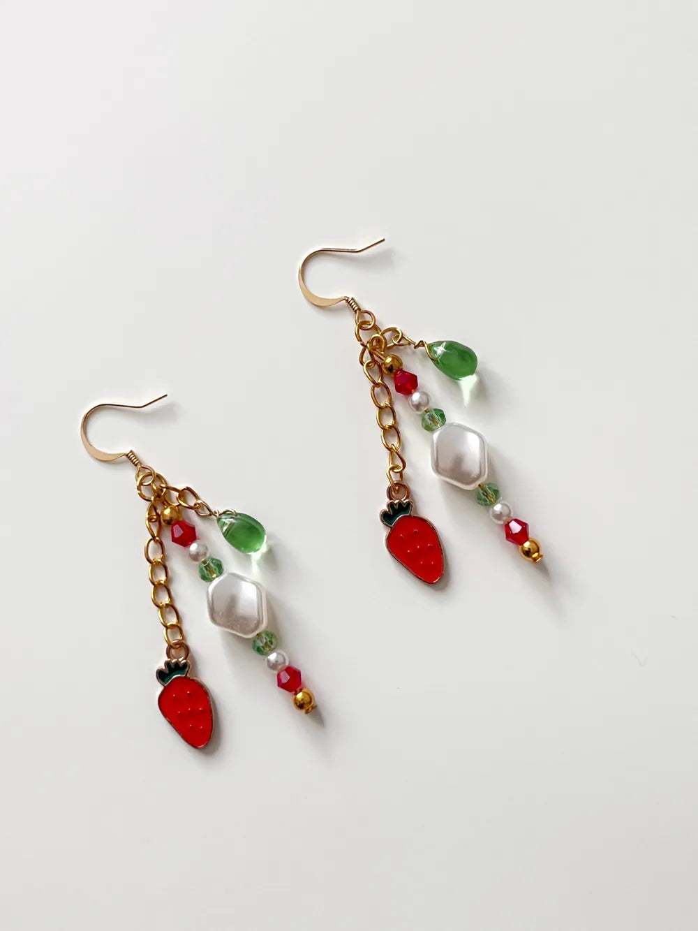 Strawberry Garden - Handmade Earrings