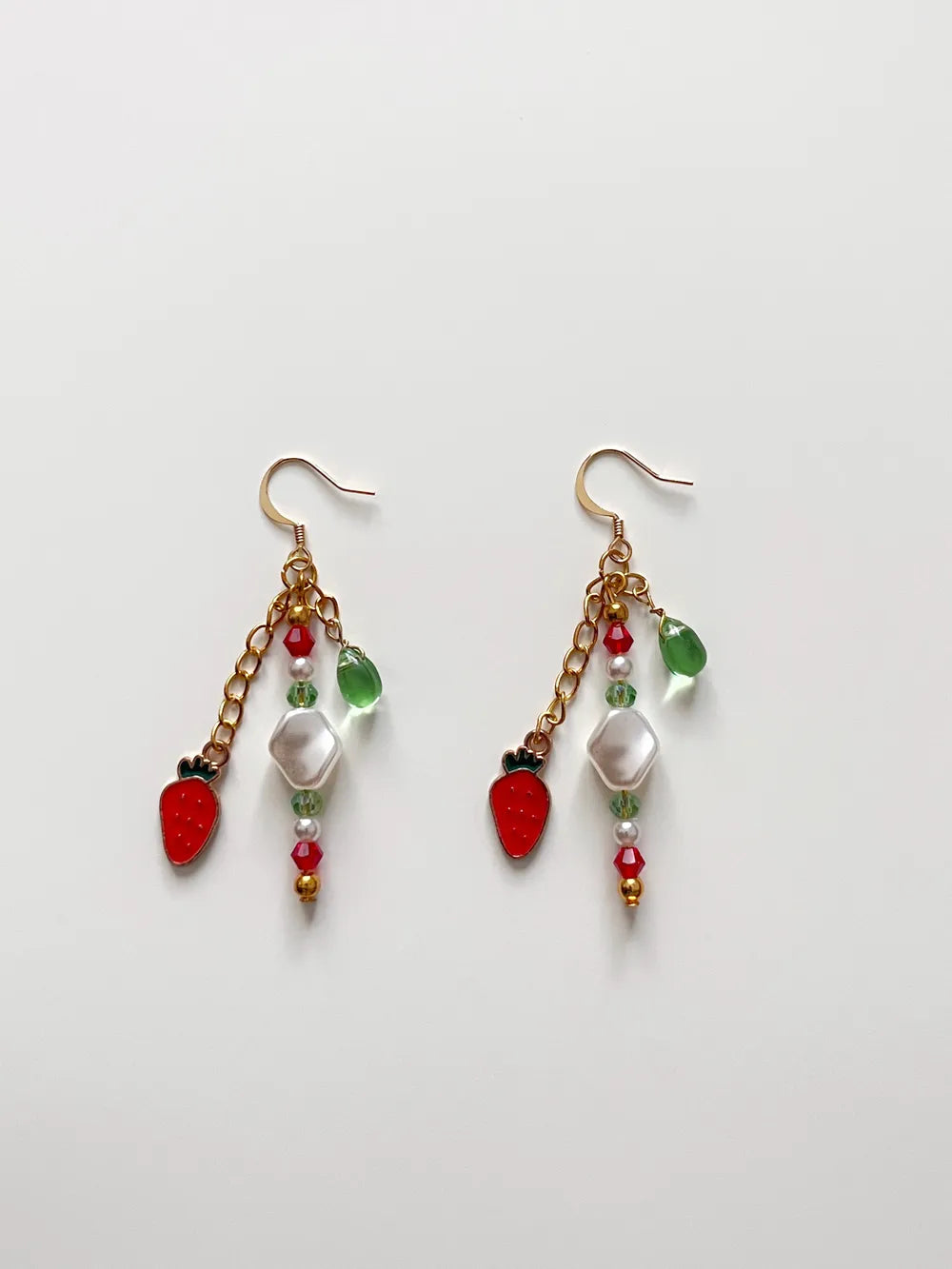 Strawberry Garden - Handmade Earrings