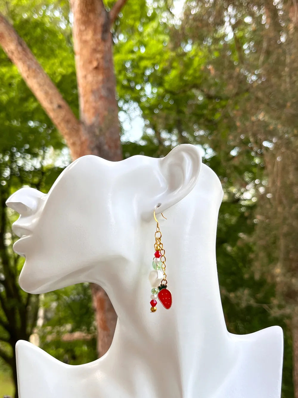 Strawberry Garden - Handmade Earrings