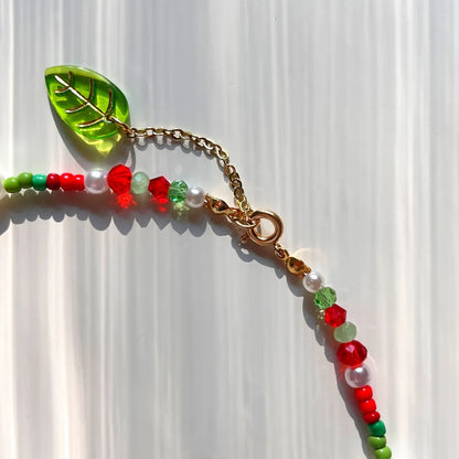 Strawberry Garden - Handmade Necklace