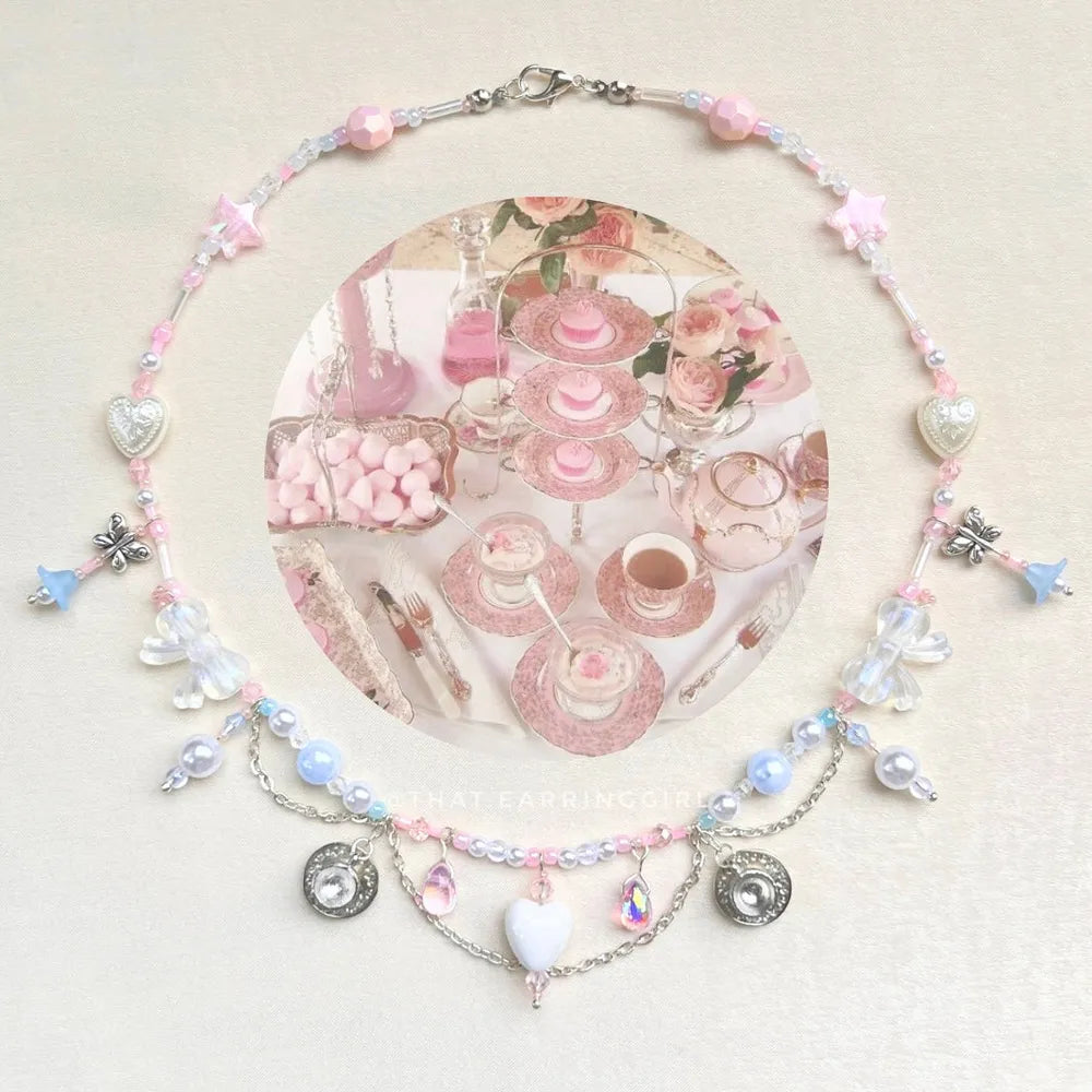 Sweetheart Tea Party - Handmade Necklace