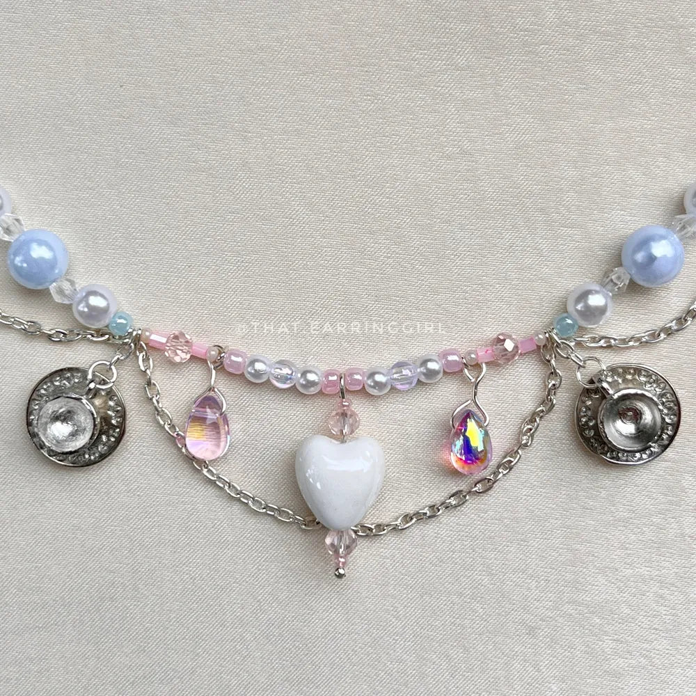 Sweetheart Tea Party - Handmade Necklace