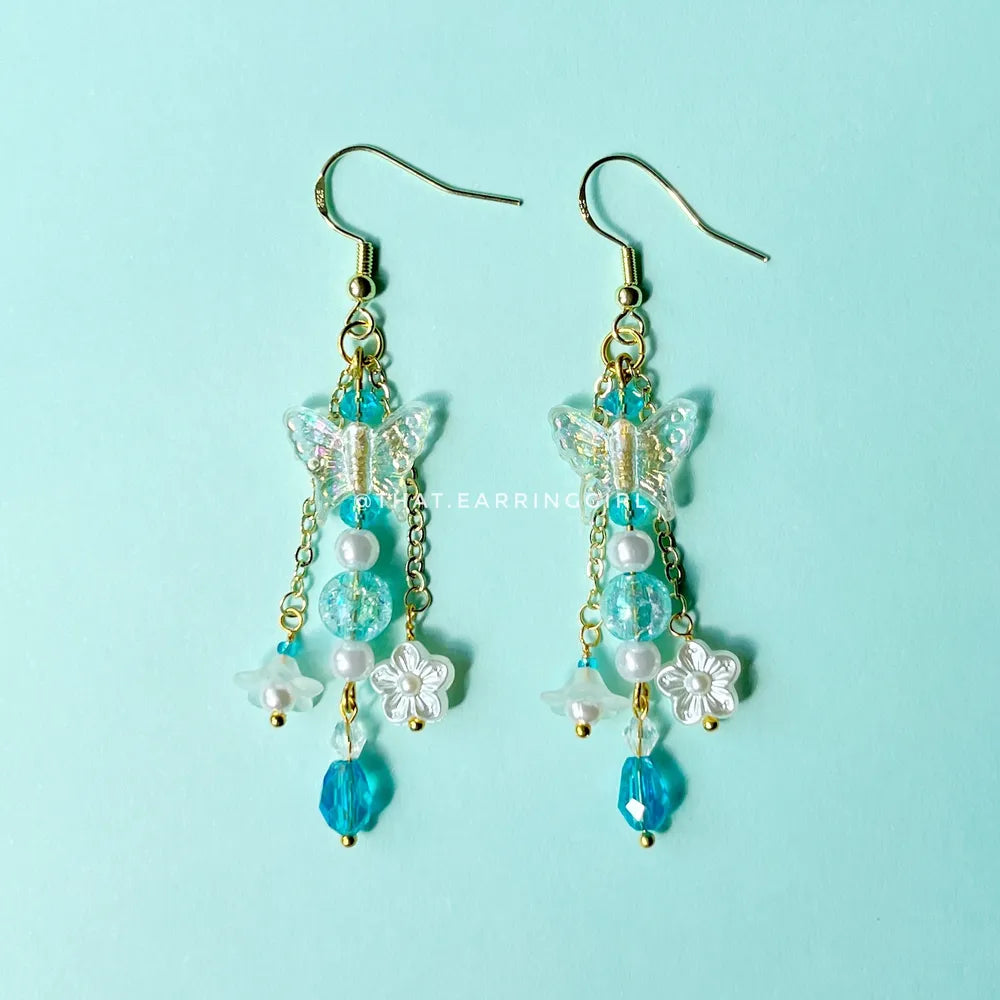 Butterfly in the Sky - Handmade Earrings