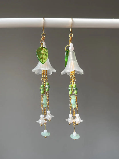 Green Leaf - Handmade Earrings