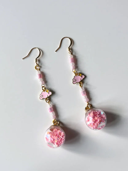 Pinky Cloud - Handmade Earrings