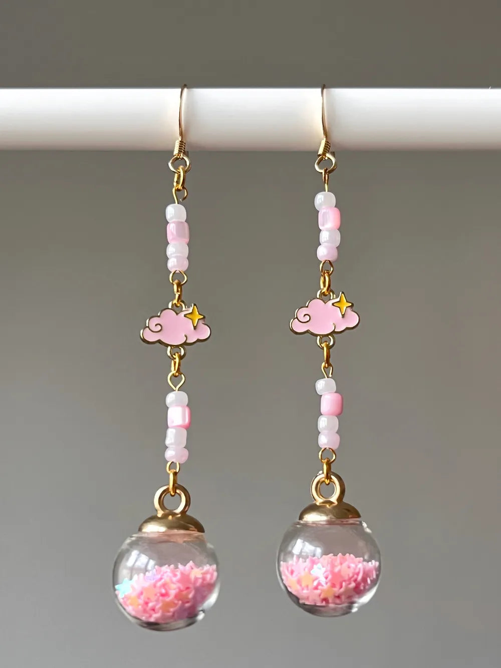 Pinky Cloud - Handmade Earrings