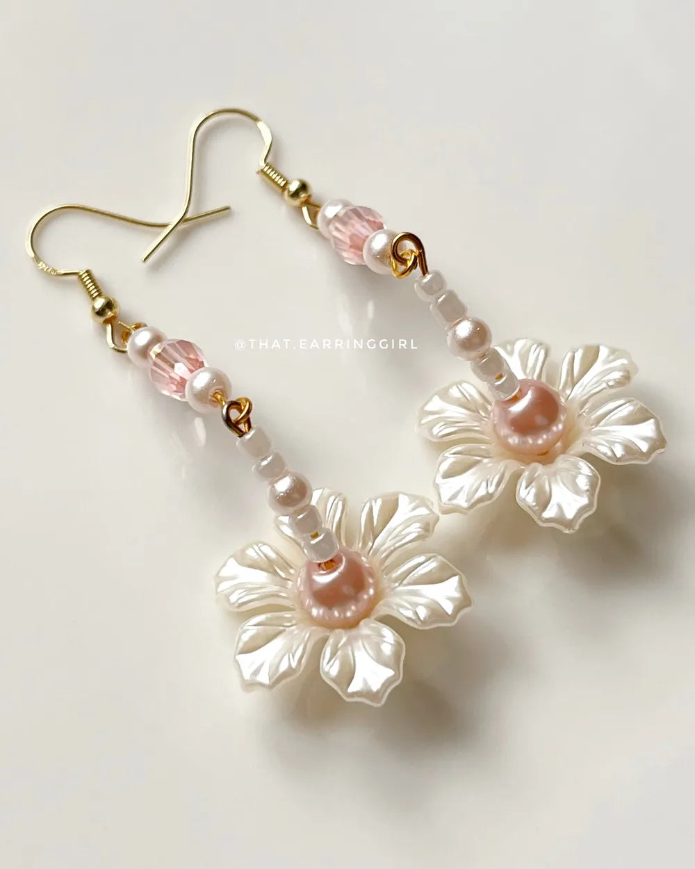 White Lotus - Handmade Earrings