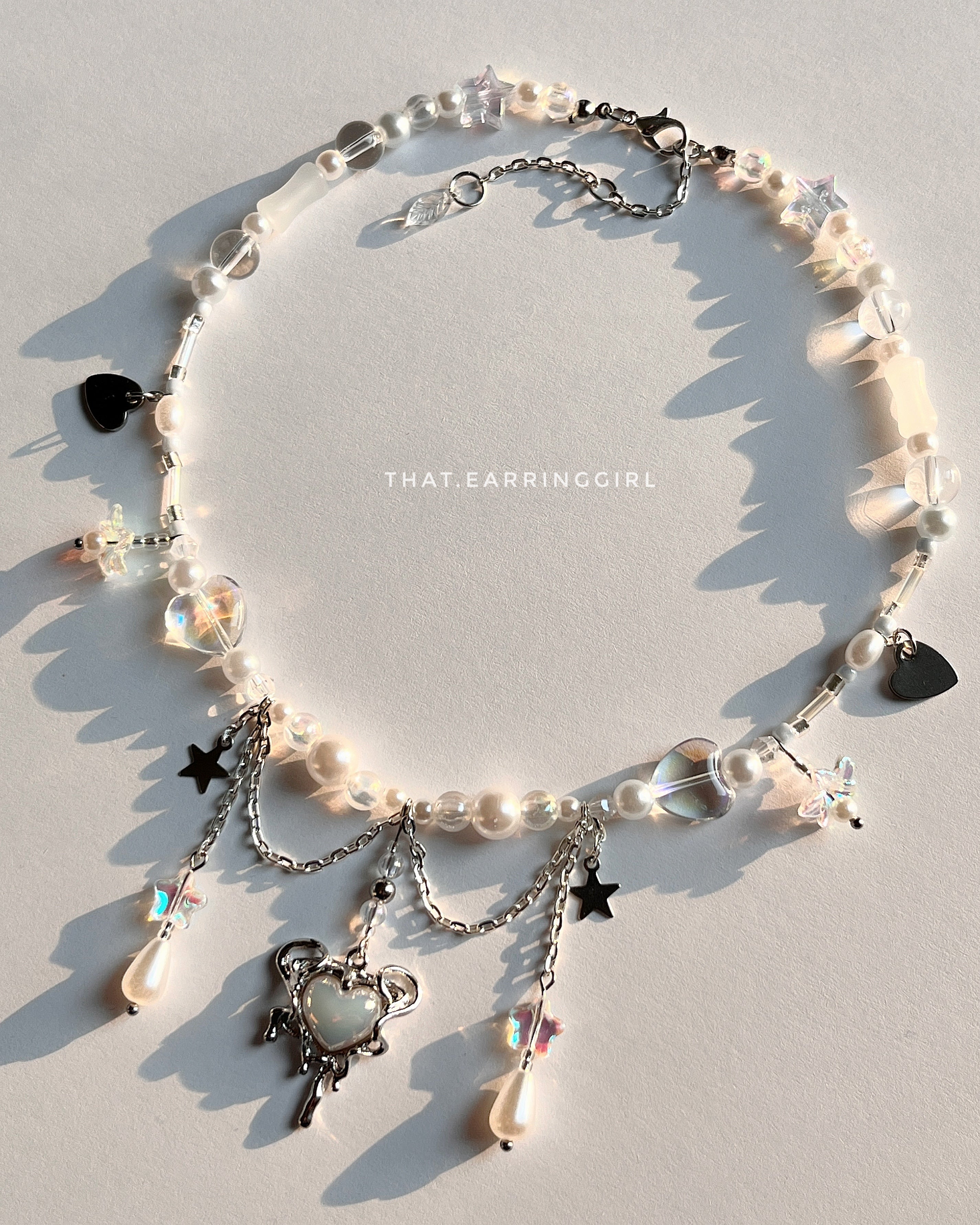 White Heart - Handmade Necklace