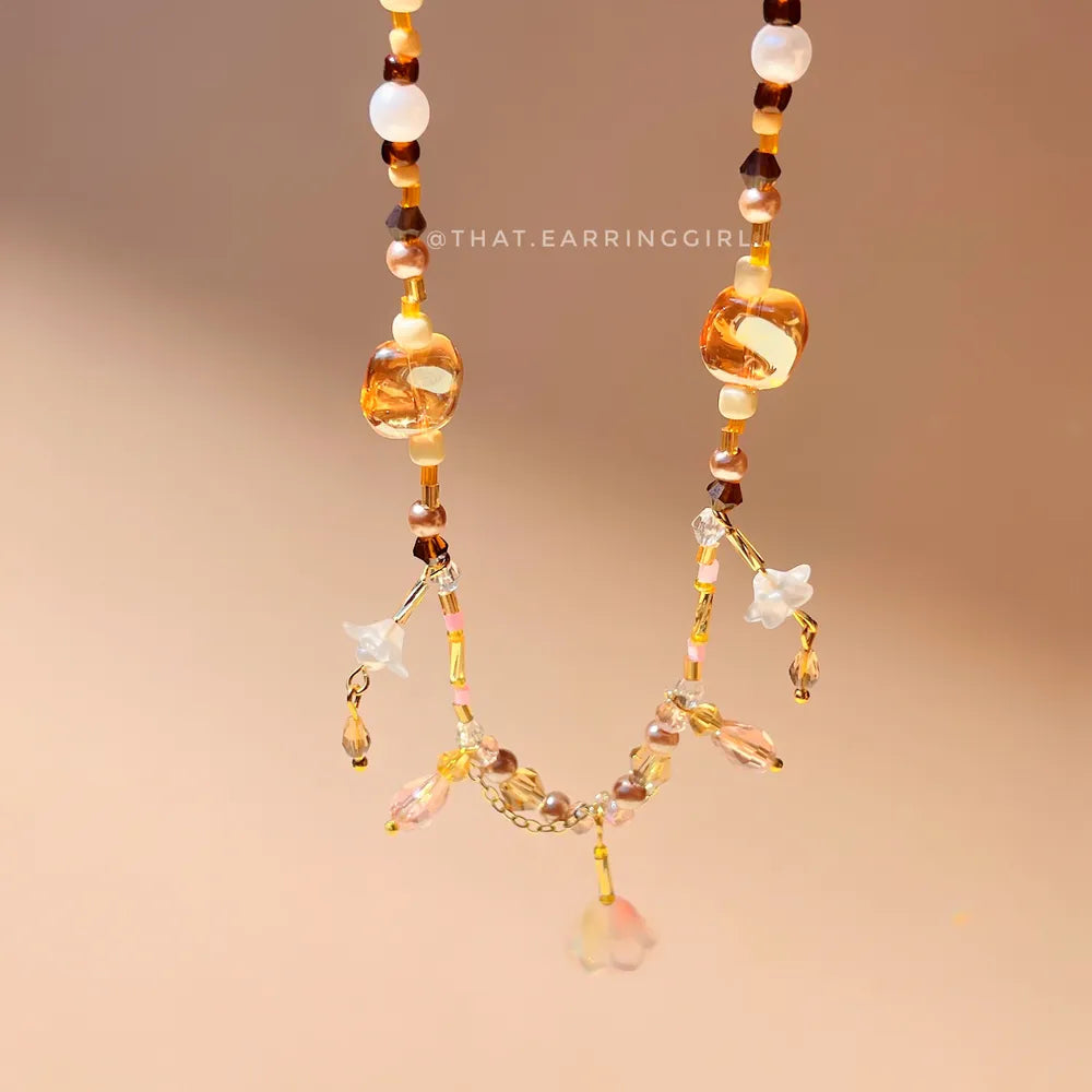 Sunset Blossom - Handmade Necklace